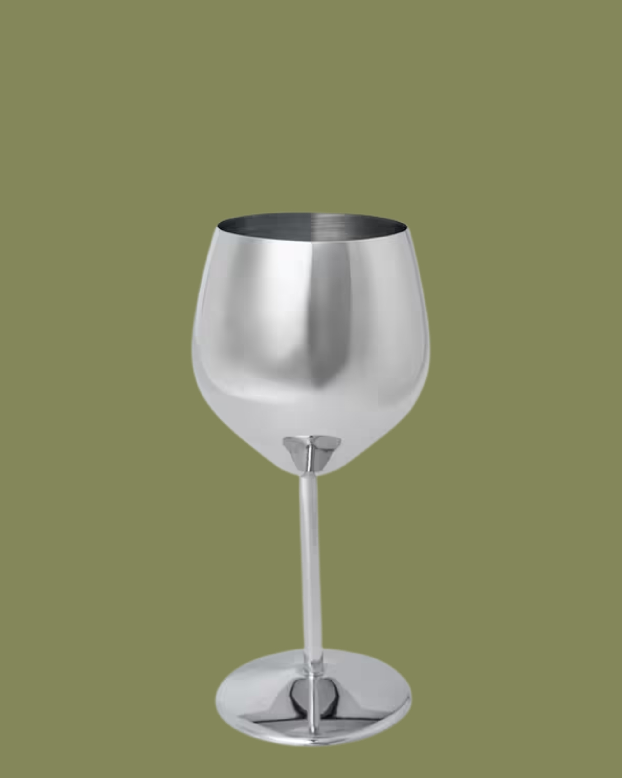 Apple Stainless Steel Wine Goblet