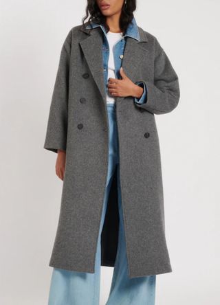 Nobody's Child Oversized Double-Breasted Coat