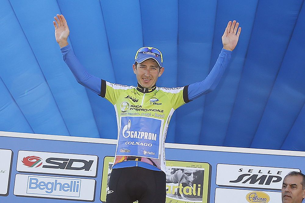 Sergey Firsanov (Gazprom-RusVelo) is the overall leader at Coppi e Bartali after stage 3