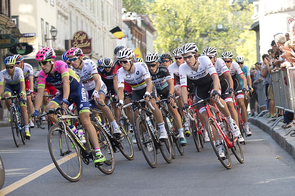 World champion Michal Kwiatkowski at the Grand Prix Quebec.