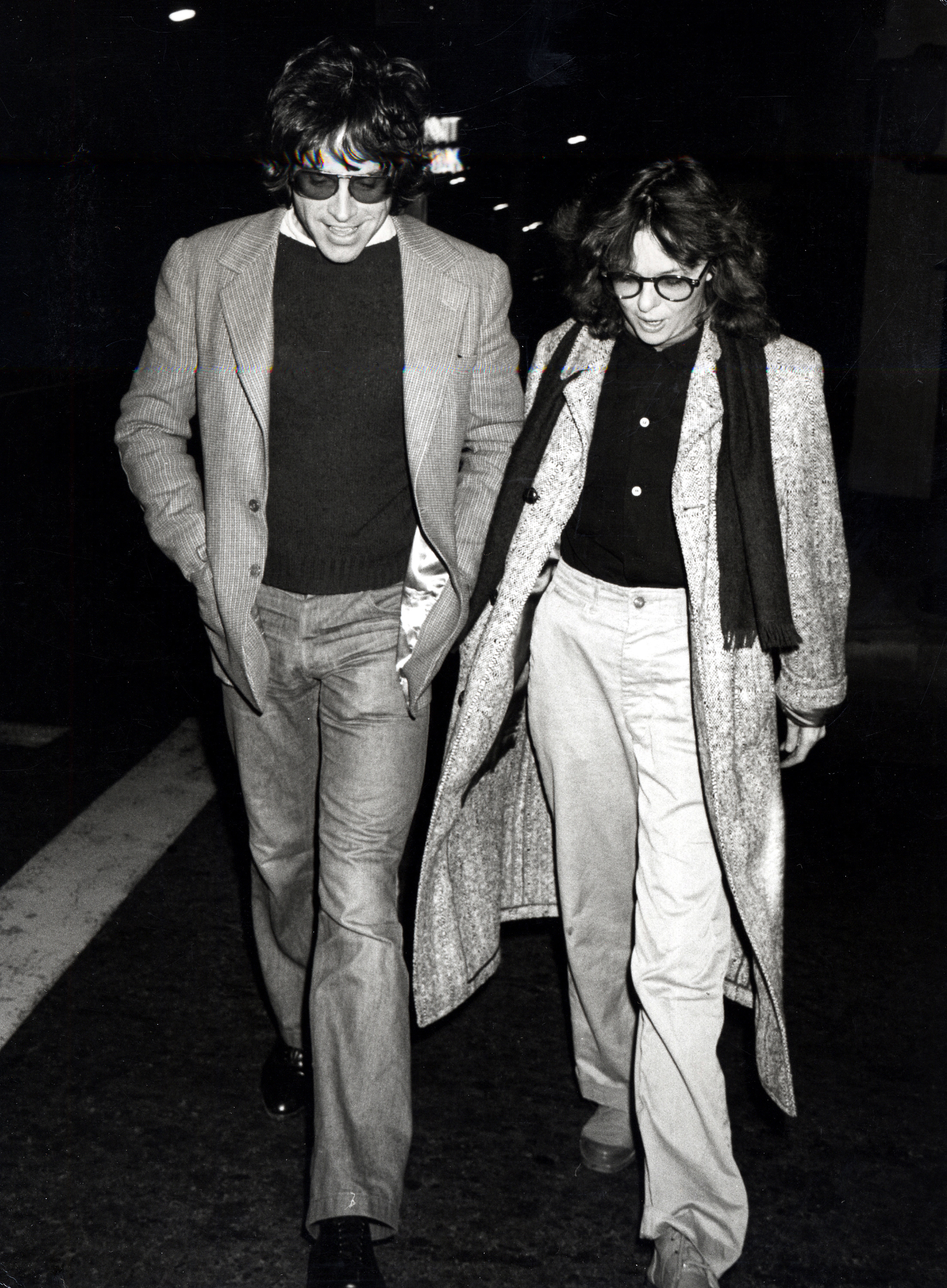 Diane Keaton's style evolution: Diane Keaton and Warren Beatty during Diane Keaton and Warren Beatty Sighting - April 14, 1978 at Mandarin Restaurant in Los Angeles, California, United States.