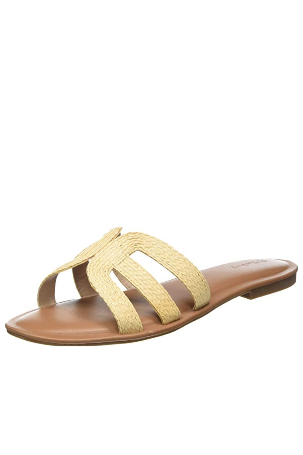The Drop Monika Flat H-Band Slide Sandal