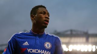 LONDON, ENGLAND - FEBRUARY 21 : Baba Rahman of Chelsea during the Emirates FA Cup match between Chelsea and Manchester City at Stamford Bridge on February 21, 2016 in London, England. (Photo by Catherine Ivill - AMA/Getty Images)