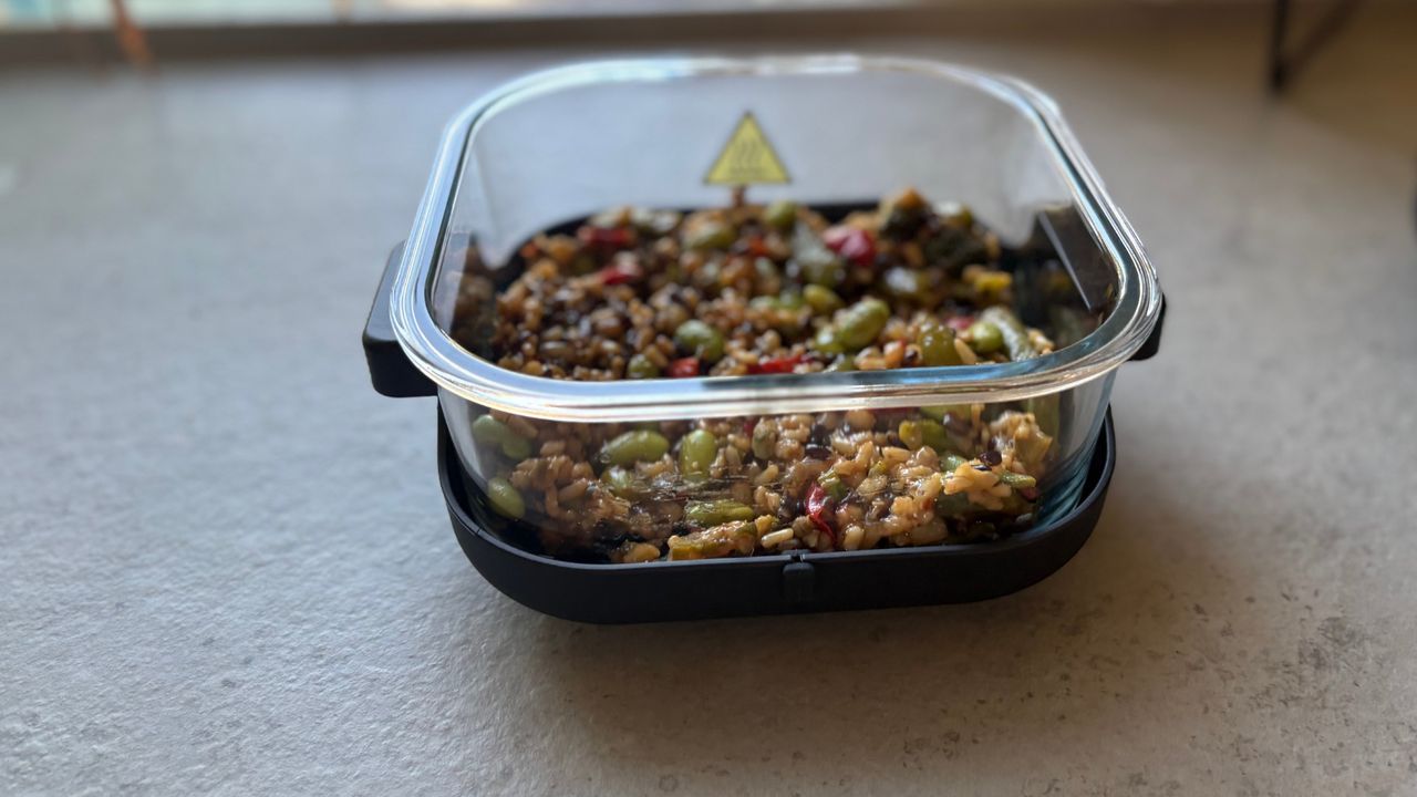 Testing the Salter Crisp &amp; Go Portable Air Fryer to make a grain salad