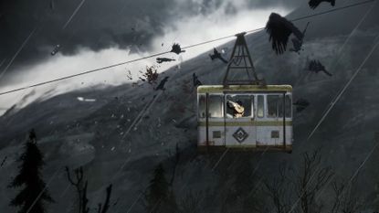 Silver Pines protagonist shoots crows from a cable car