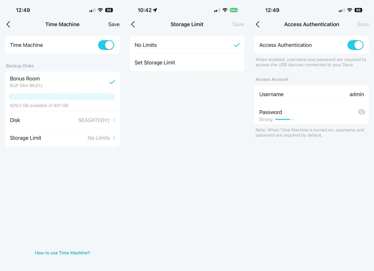Time Machine Backup on TP-Link