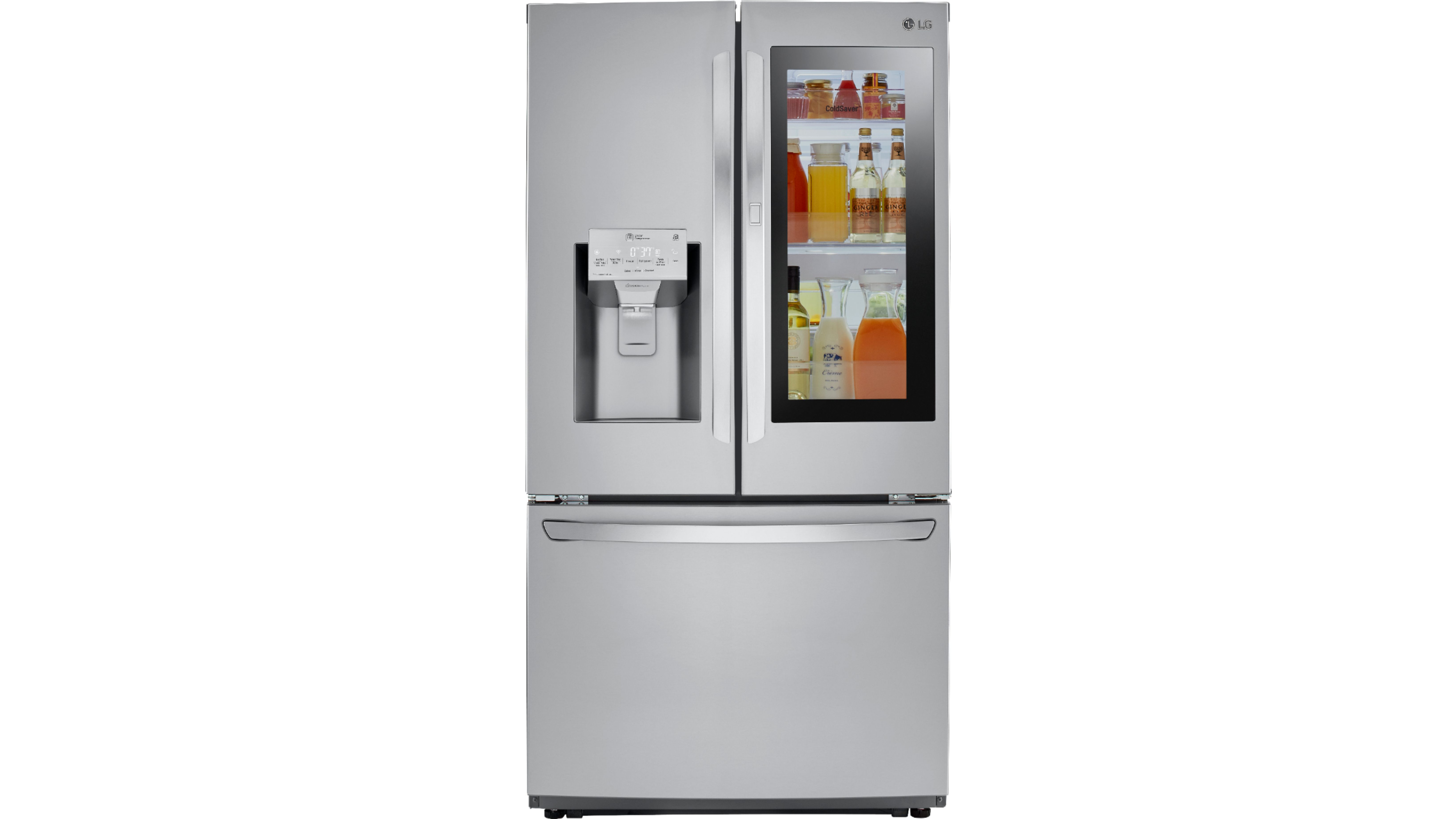 samsung 22 cubic foot french door fridge in stainless steel