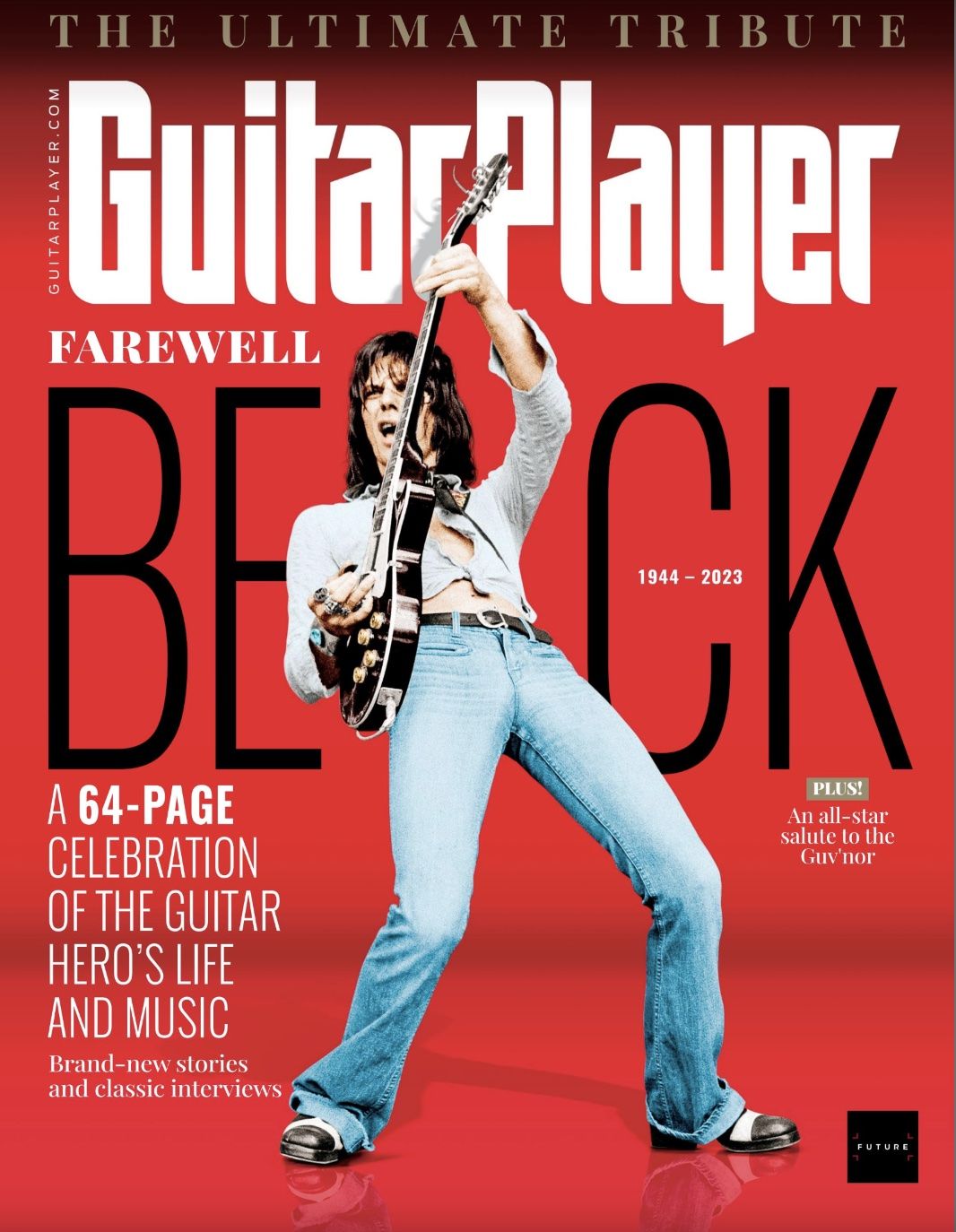 The cover of Guitar Player&#039;s Jeff Beck tribute issue