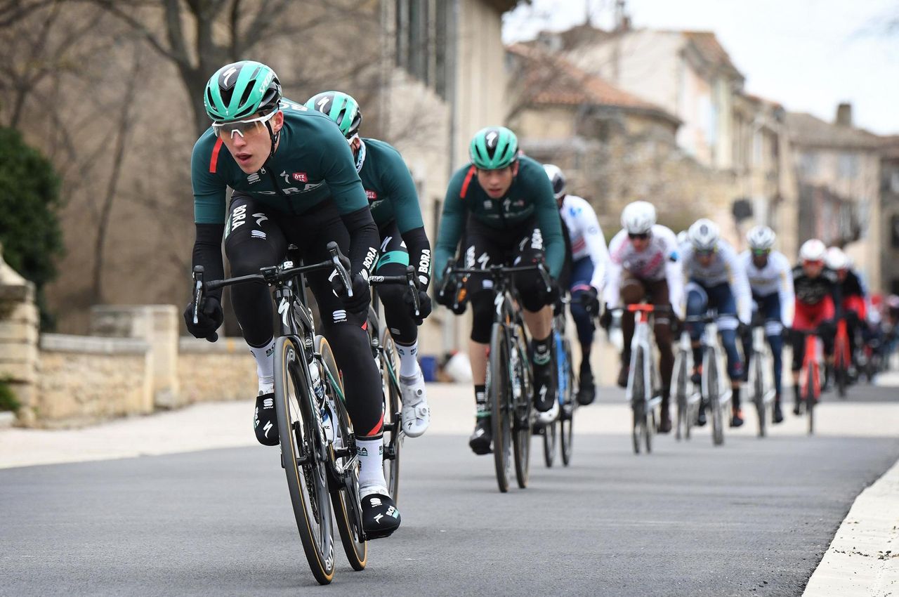 Tour de la Provence 2021 6th Edition 4th stage Avignon SalondeProvence 1632 km 14022021 Giovanni Aleotti ITA Bora Hansgrohe photo William Cannarella CVBettiniPhoto2021