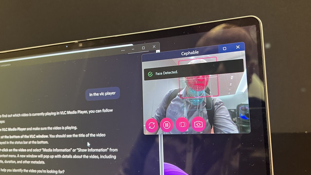 An AI demo at the AMD Advancing AI 2024 event