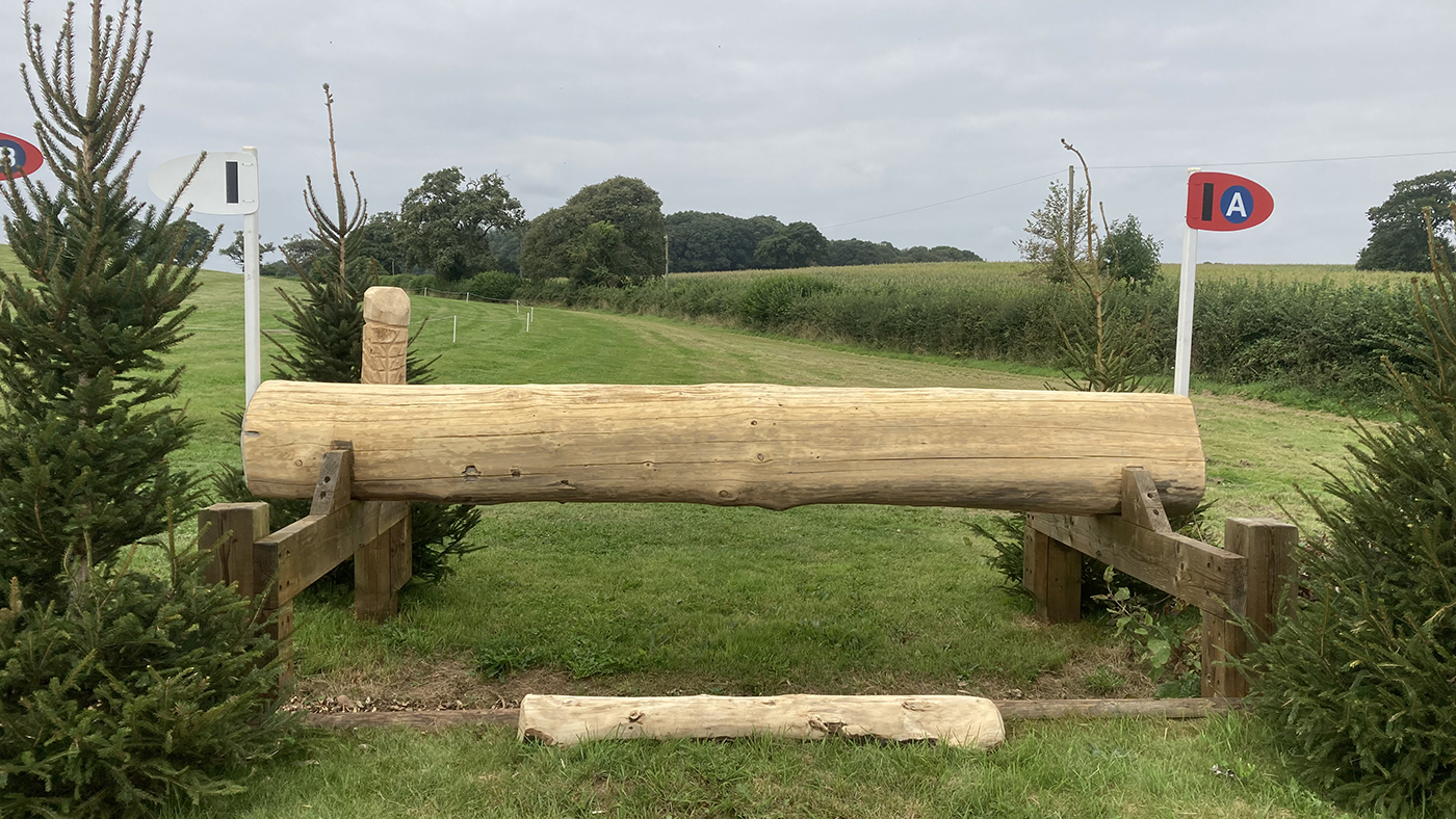 Bicton Horse Trials cross-country course: five-star fence 18a alternative
