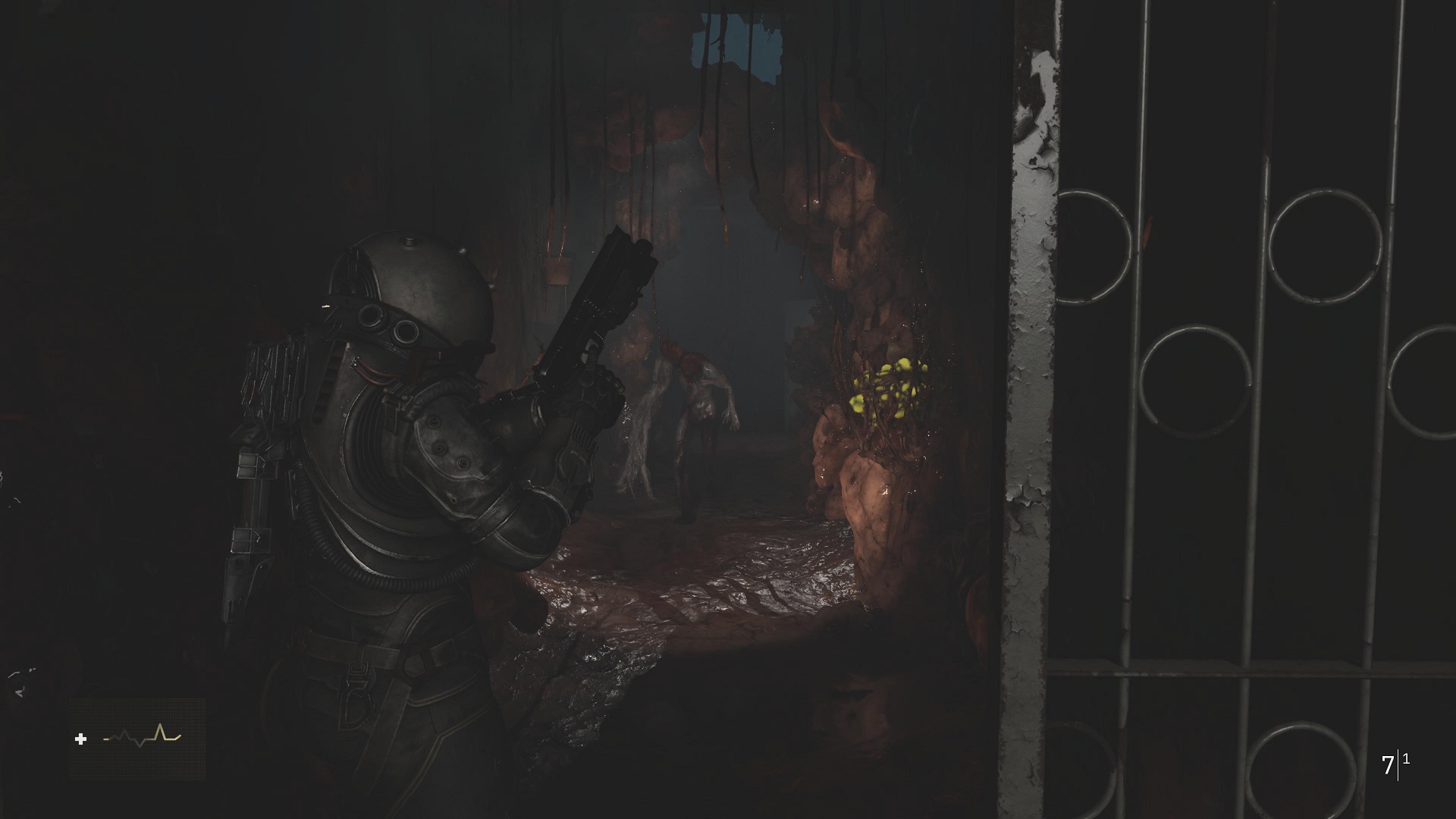 An enemy approaches in the distance in Cronos The New Dawn