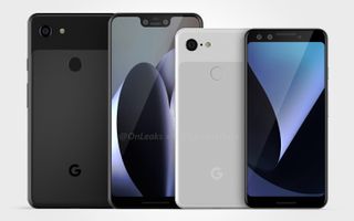CAD-based renders of the Pixel 3 and 3 XL. (Credit: MySmartPrice and @OnLeaks)