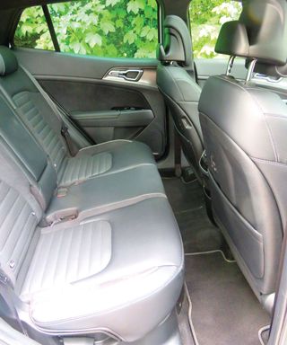 interior of car with clean black car seats