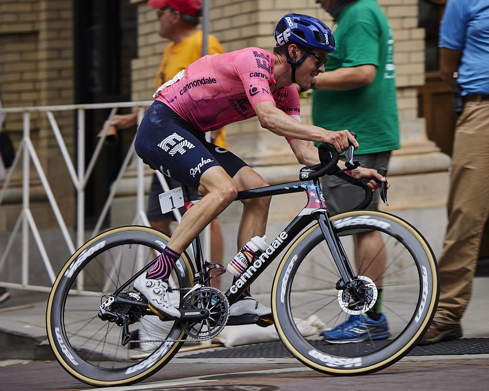 Alex Howes (EF Education-Nippo) late in the elite men's road race at the USA Cycling Pro Road Championships 2021