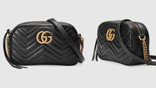 GG MARMONT SMALL MATELASSÉ SHOULDER BAG