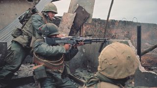 US Marines fighting in Vietnam.
