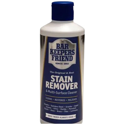 Bar Keepers Friend stain remover