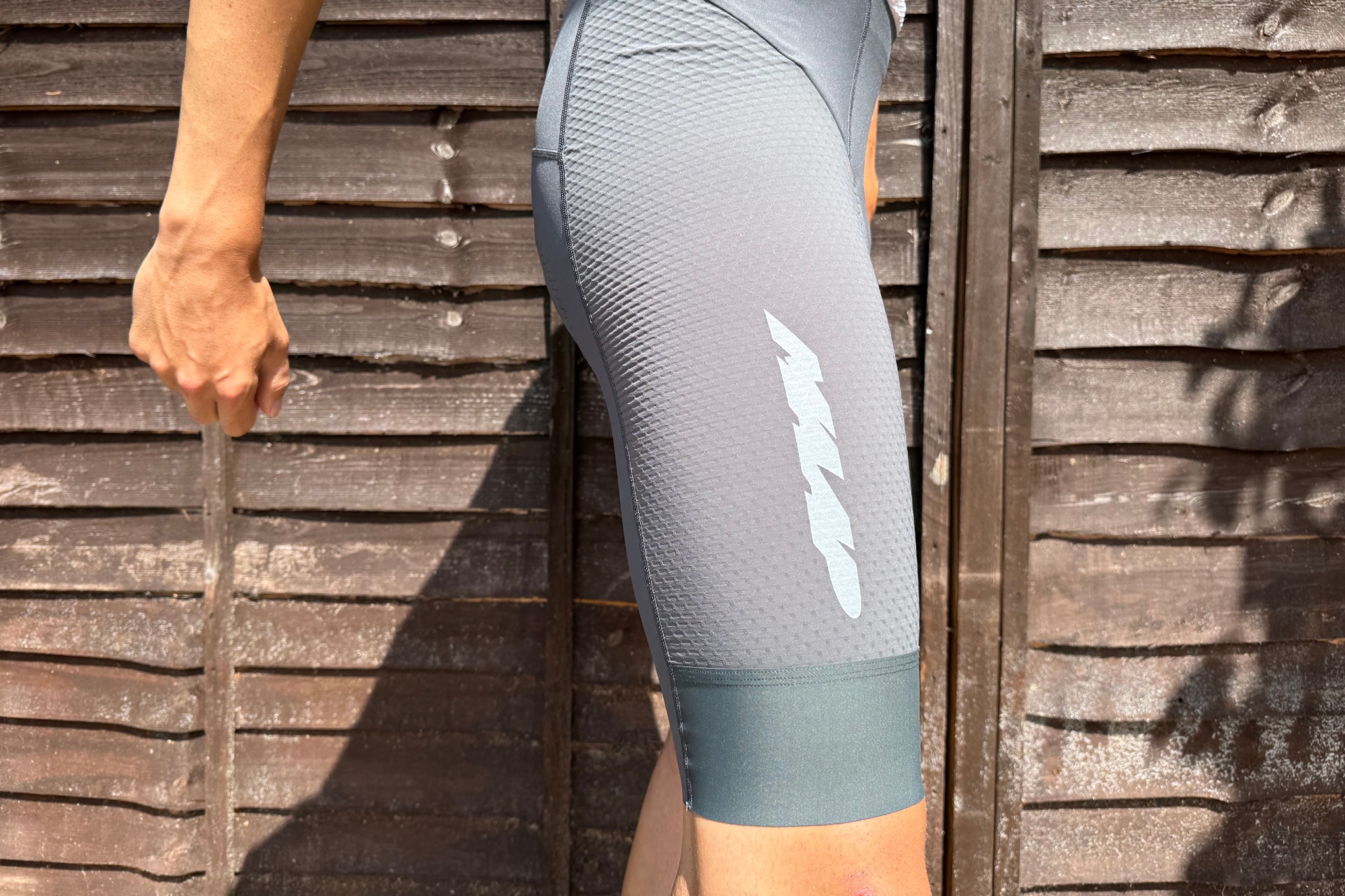 The side of the MAAP Pro bib shorts 2.0
