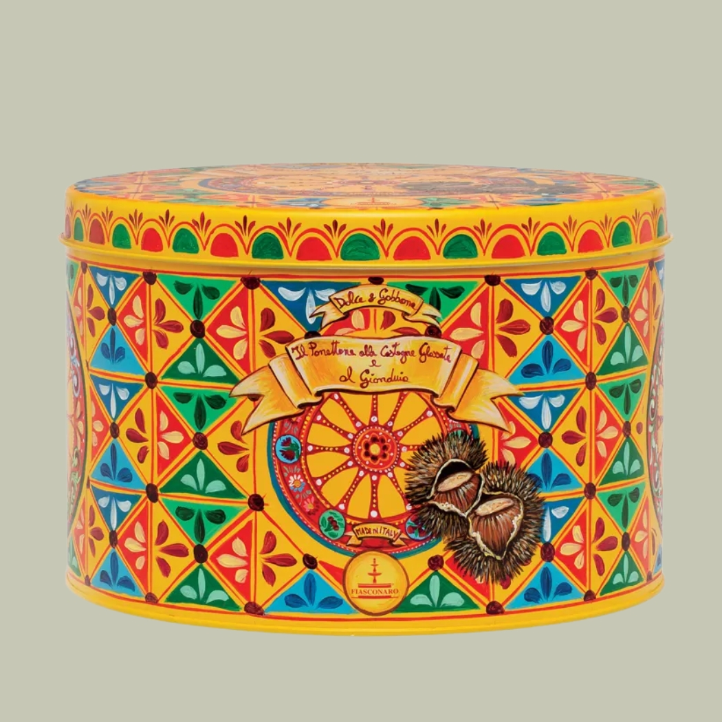 Dolce &amp;amp; Gabbana, Panettone Castagne Glassate E Gianduia Tin