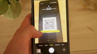 How to scan a QR code on iPhone