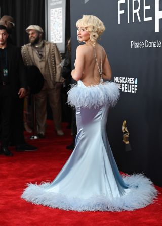 Sabrina Carpenter at the 67th GRAMMY Awards held at the Crypto.com Arena on February 2, 2025 in Los Angeles, California.