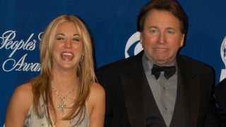 Kaley Cuoco and John Ritter pictured at the The 29th Annual People's Choice Awards.