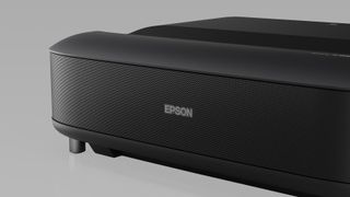 Epson LS650 projector on gray background