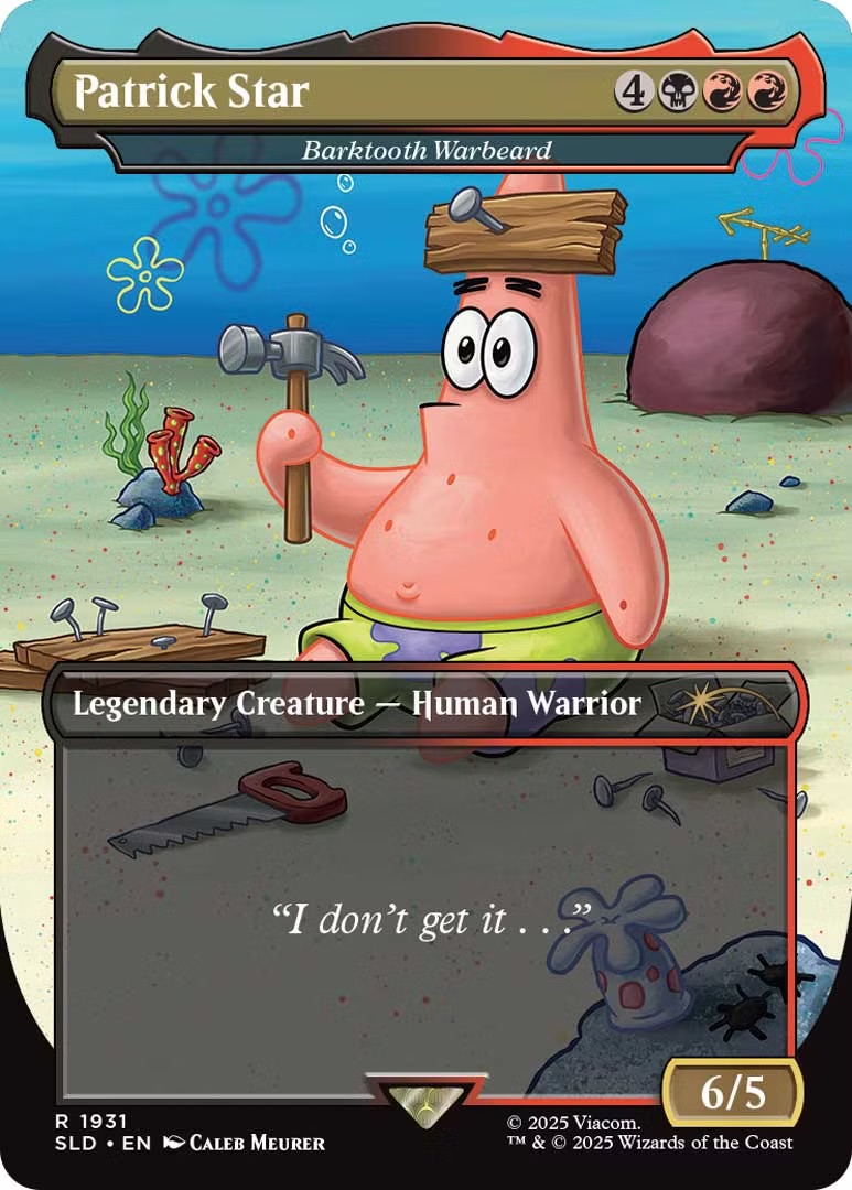 MTG Spongebob Secret Lair Patrick Star