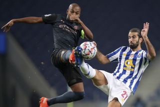 Fernandinho came under fire from Porto after Tuesday's game