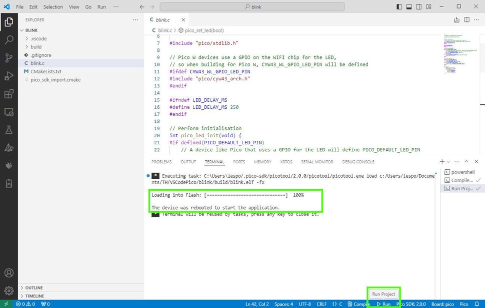 How to build Raspberry Pi Pico projects with Microsoft Visual Studio ...