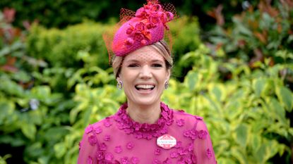 Charlotte Hawkins attends day five of Royal Ascot 2026 at Ascot Racecourse