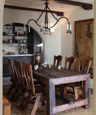 Spanish revival dining room