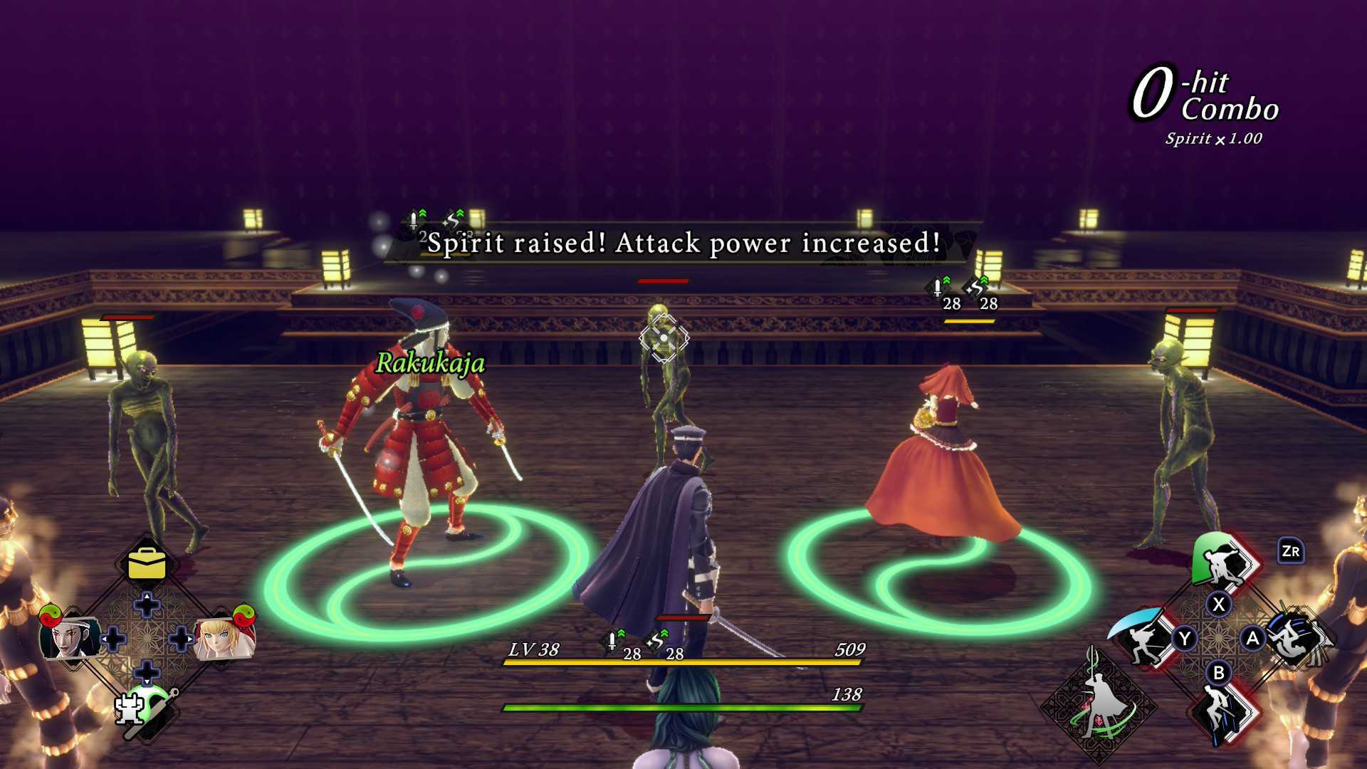 Combat in Raidou Remastered: The Mystery of the Soulless Army
