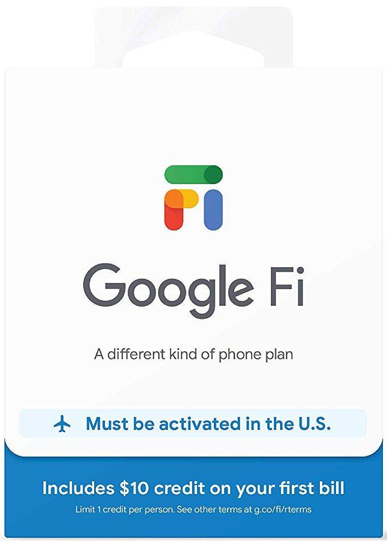 Google Fi SIM cards are now available through Amazon for $9.99 ...