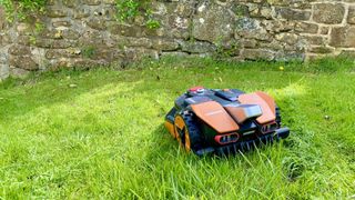 Worx Landroid Vision M600 on the lawn
