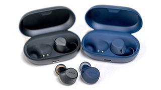 Jabra Elite 7 Pro and 7 Acrive loose with cases.