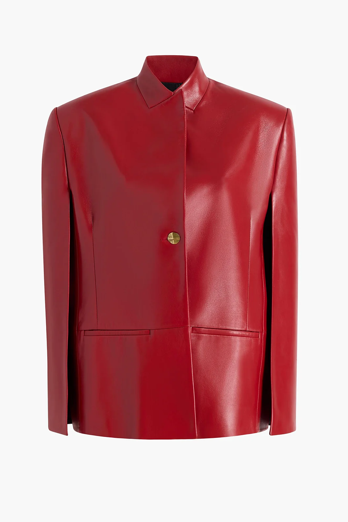 Dolso Jacket in Deep Red Leather - 0 / Deep Red / 100%lamb