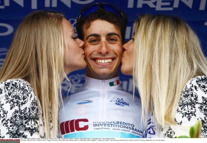 Fabio Aru (Astana) leads the young rider classification