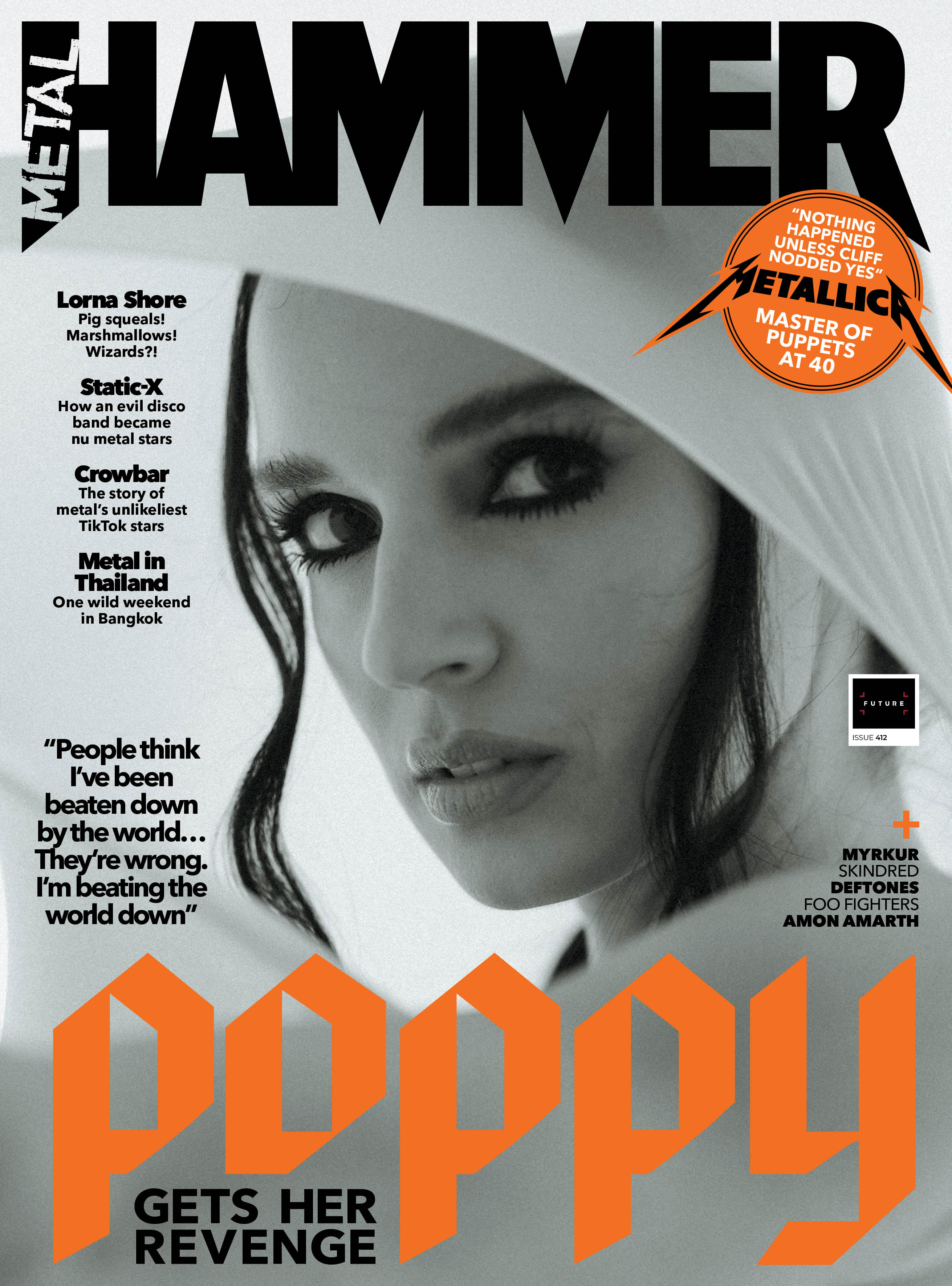Poppy on the cover of the new issue of Metal Hammer