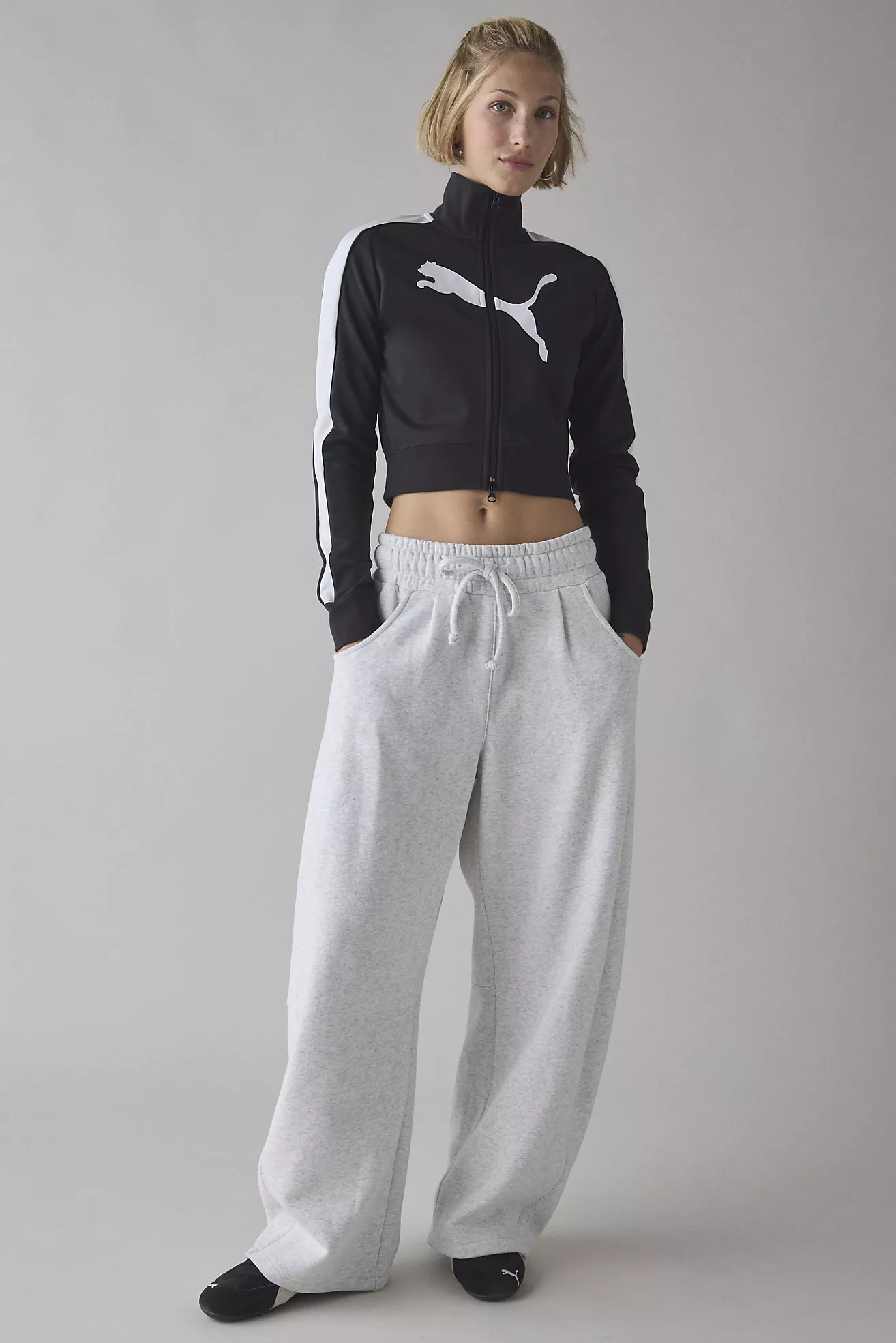 Puma T7 Slim Fit Cropped Track Jacket