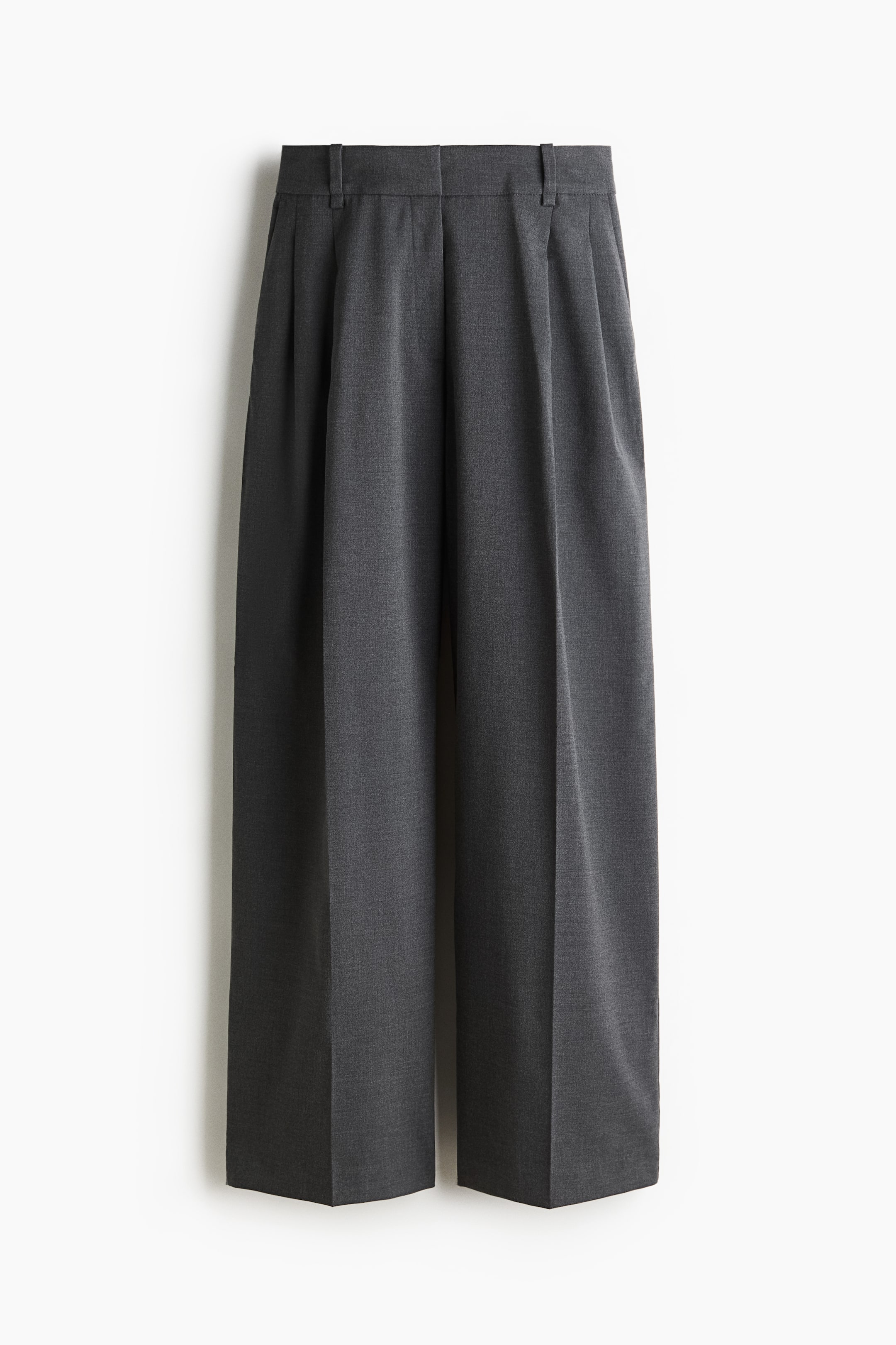 Wide-Leg Dress Pants - Black