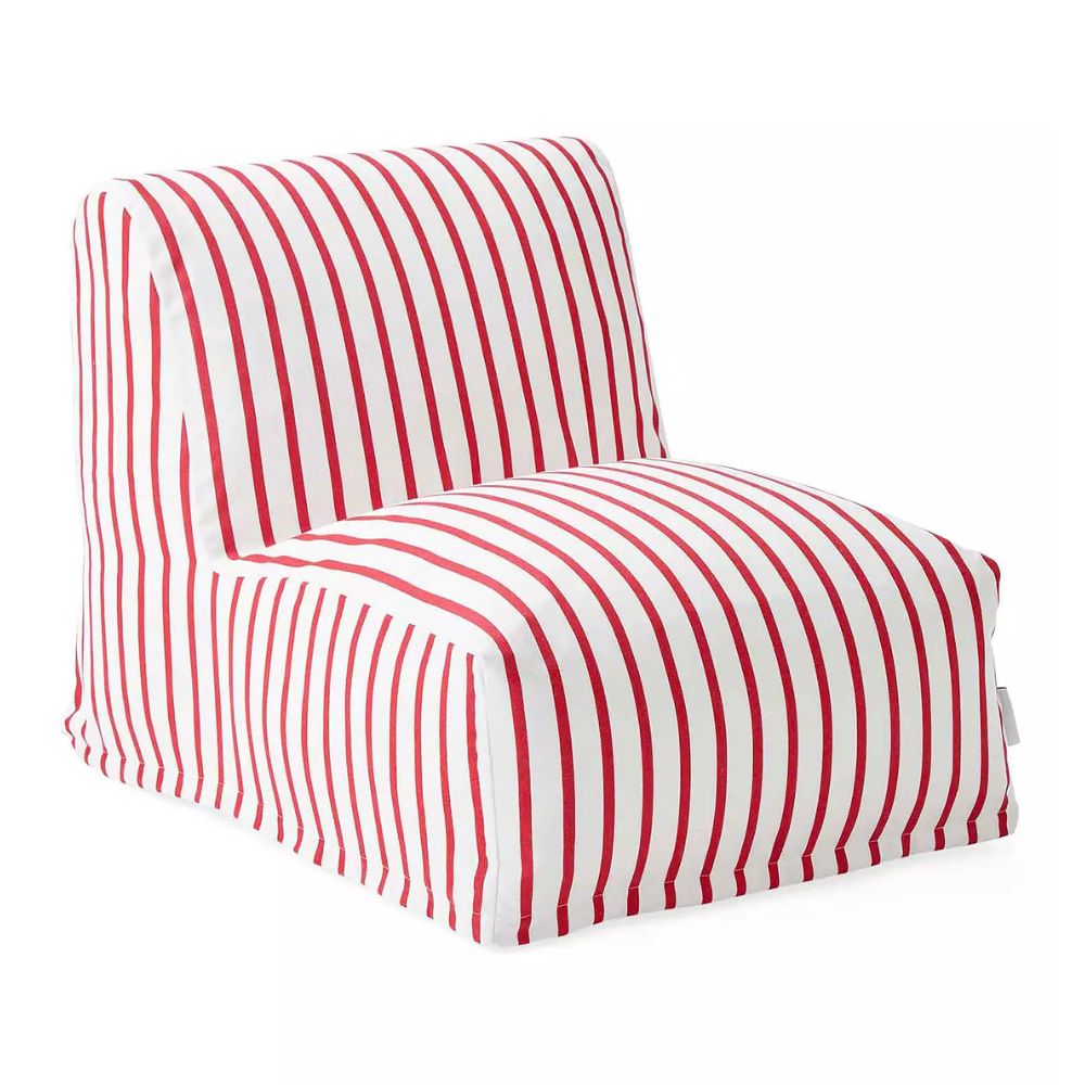Oceanpark Lounger Sunbrella Lido Stripe Lobster