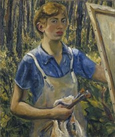 Lee Krasner self portrait, courtesy of the Pollock-Krasner Foundation, Courtesy the Jewish Museum, New York