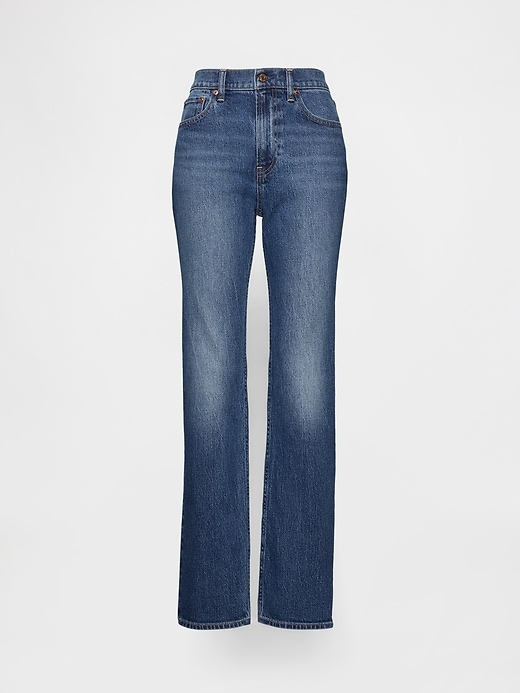 High Rise &amp;rsquo;90s Slim Straight Jeans