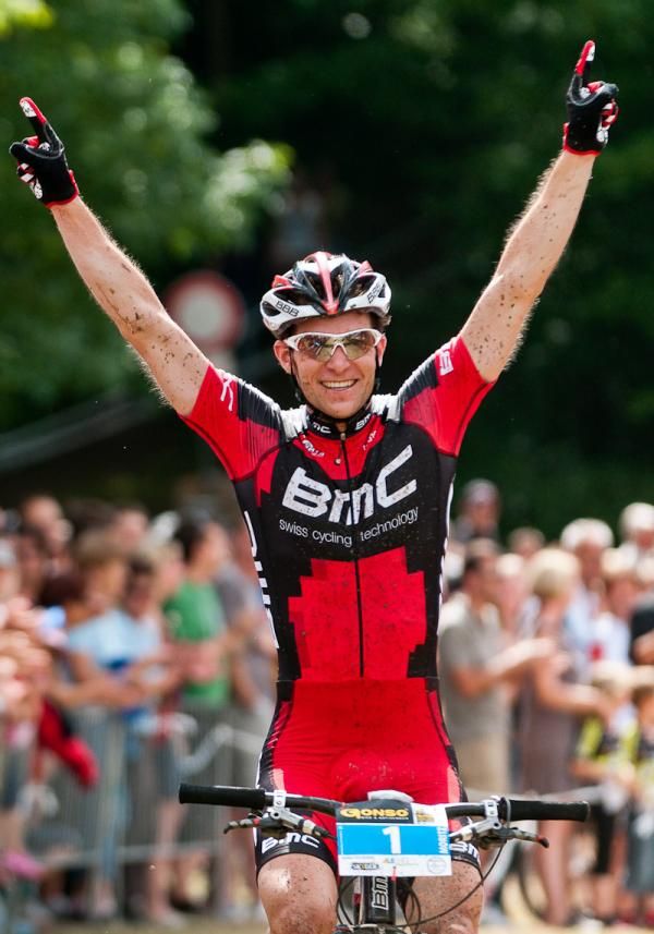 Moritz Milatz (BMC) wins the elite men's title at the German cross country nationals