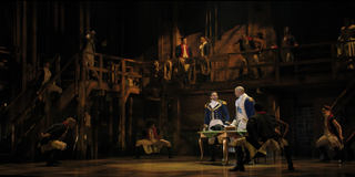 Daveed Diggs as Lafayette and Christopher Jackson as Washington in Hamilton