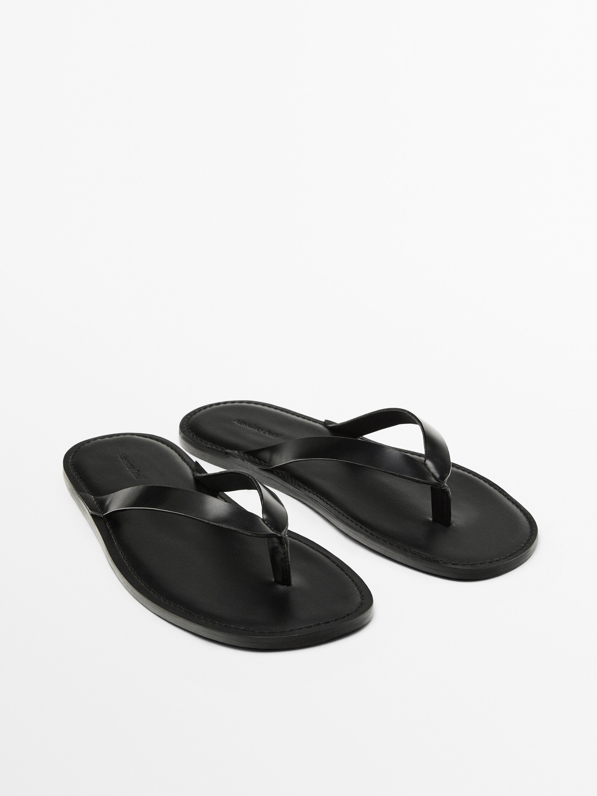 Leather Sandals With Toe Divider