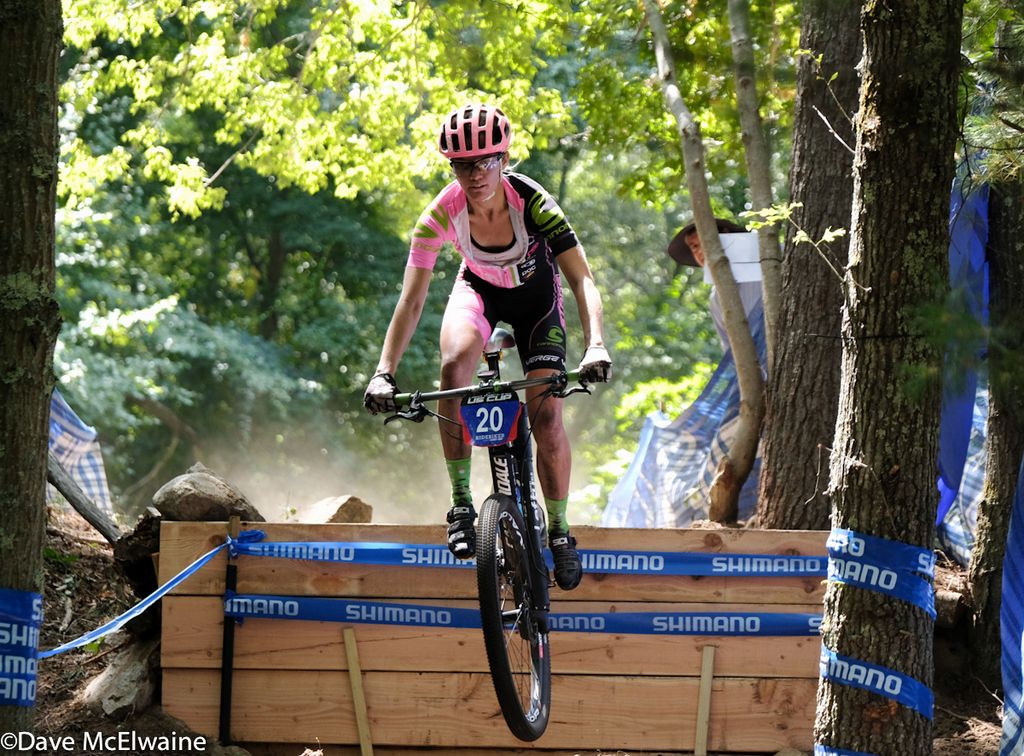 Alexis Skarda (Stan&rsquo;s NoTubes) flying off the new jump