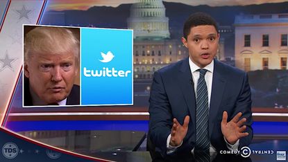 Trevor Noah is shocked at Donald Trump's Twitter obession